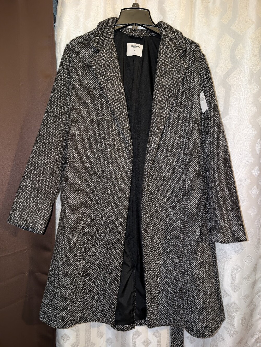 Classic Women's Gray Wool-Blend Coat